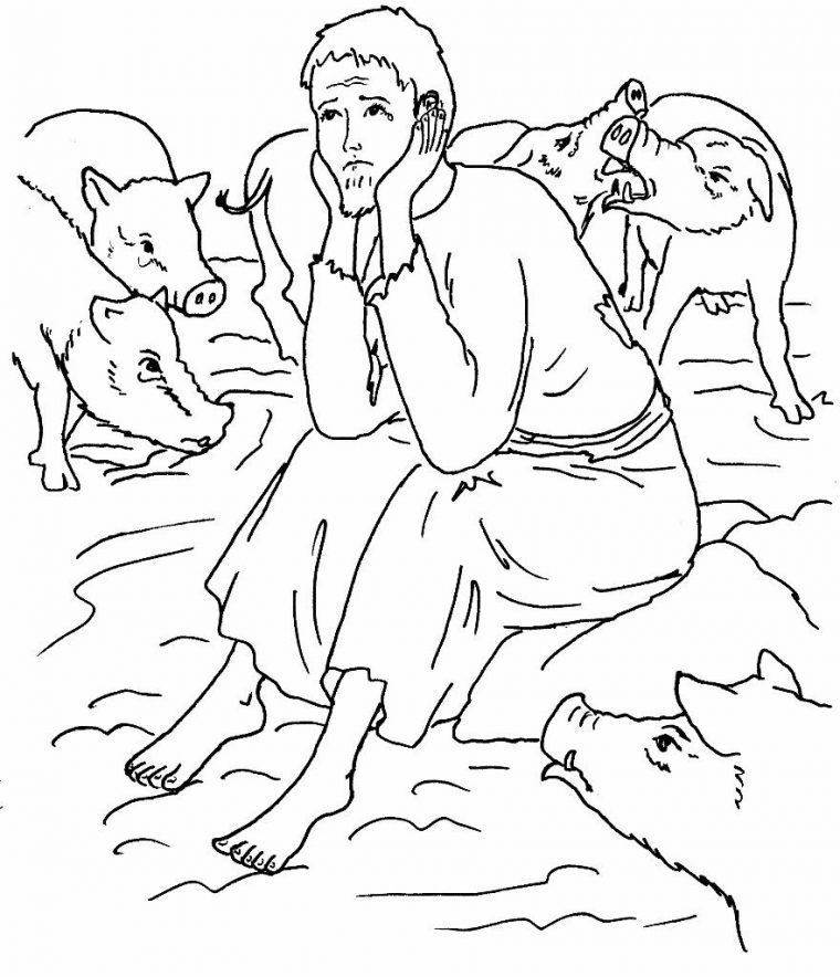 the prodigal son coloring pages