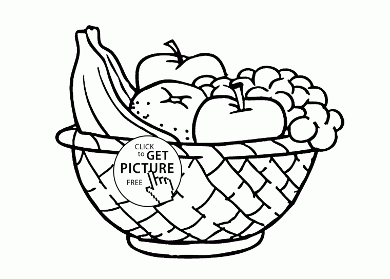 fruits basket coloring pages