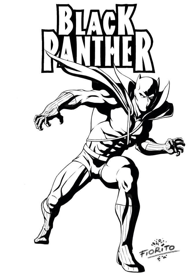 black panther coloring pages printable