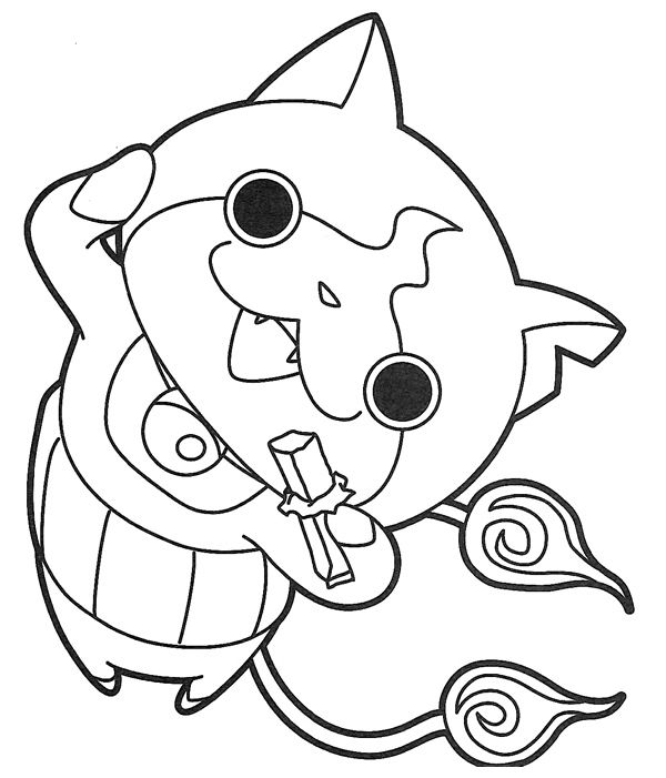 yo kai watch coloring pages