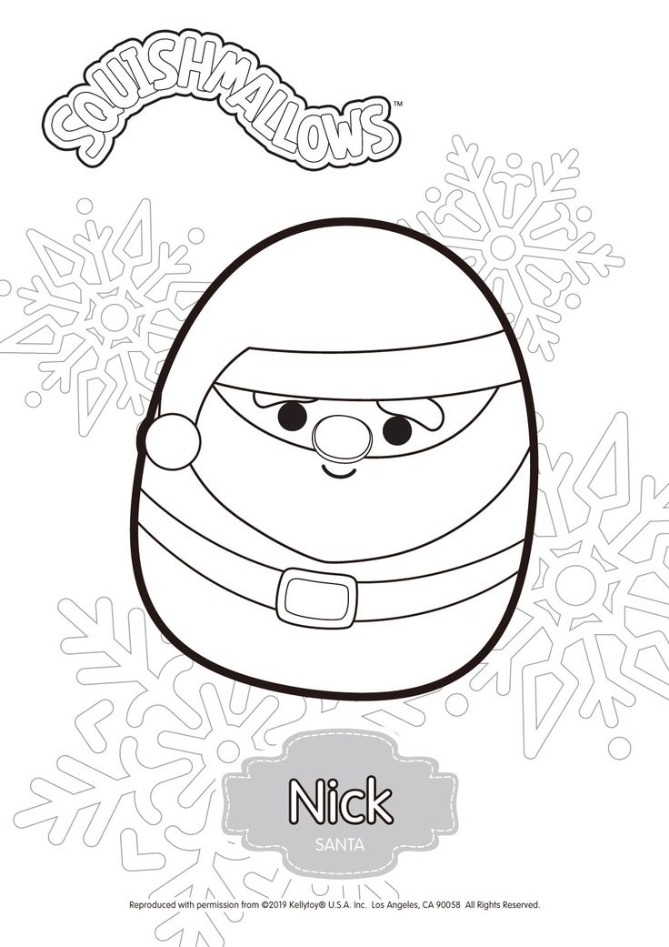 free printable squishmallow coloring pages