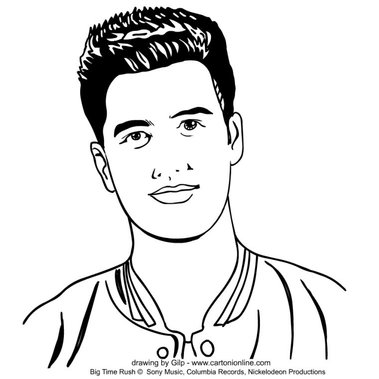 big time rush coloring pages