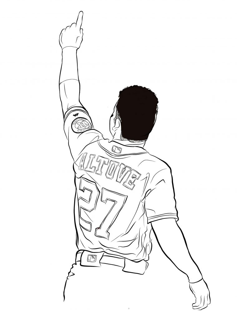 houston astros coloring pages