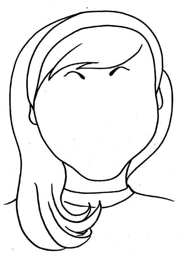 head coloring page