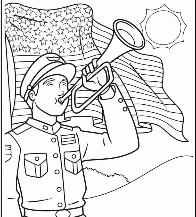 free printable memorial day coloring pages