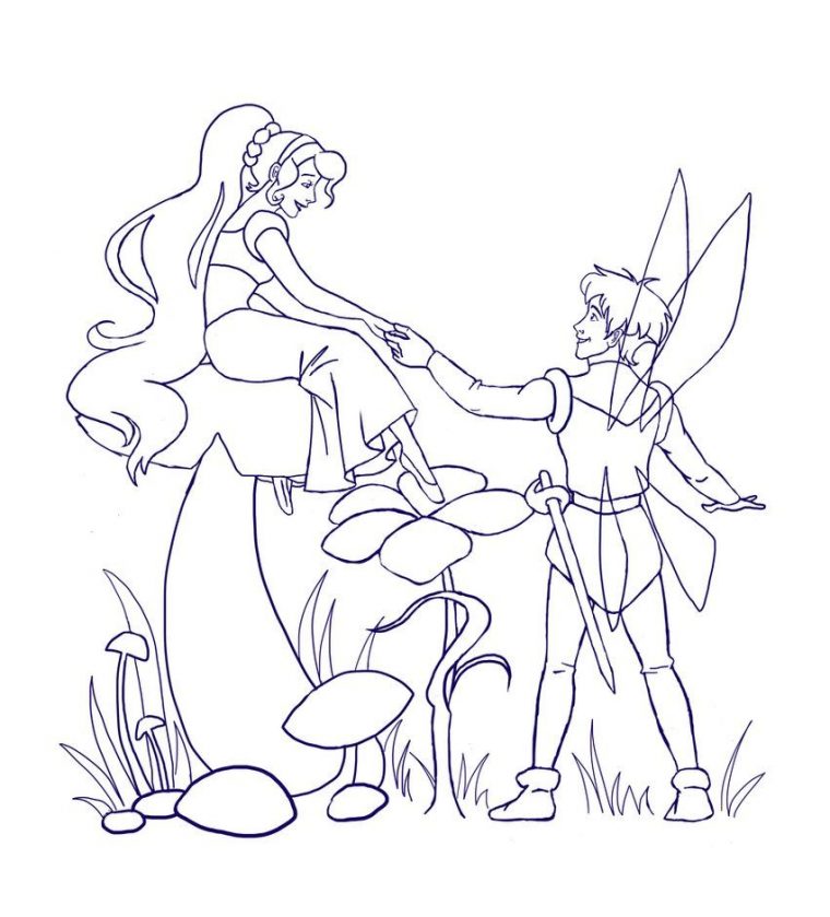 thumbelina coloring pages