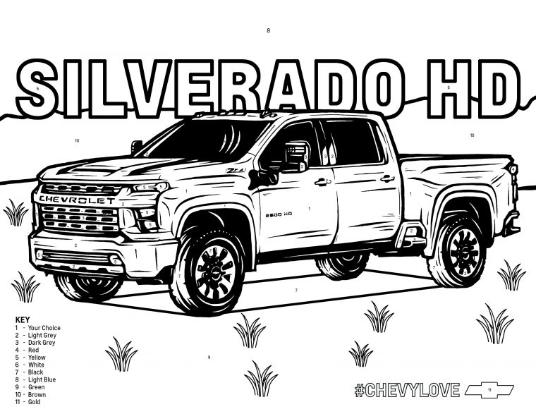chevy coloring page