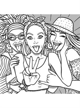 bff people coloring pages