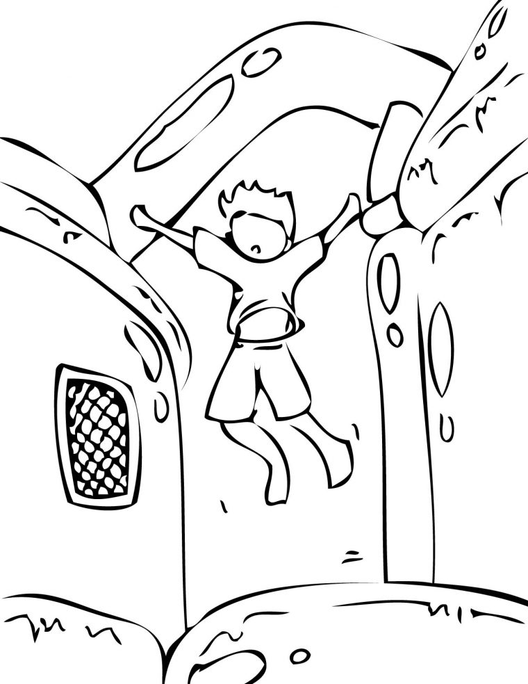 bounce house coloring pages