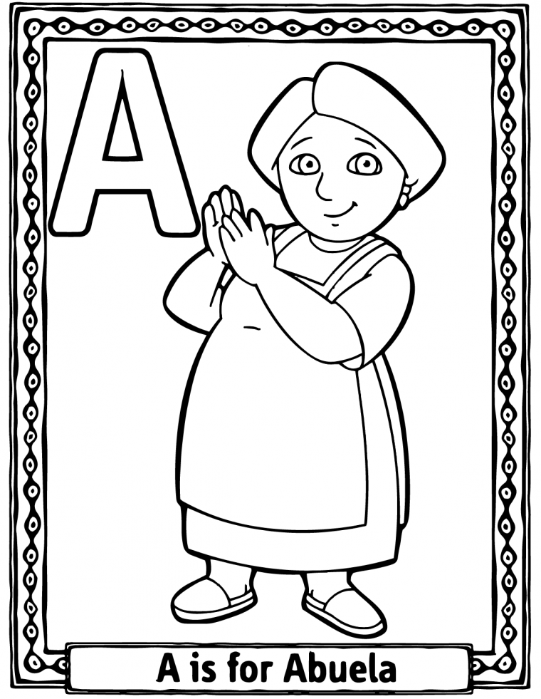 abuela encanto coloring pages