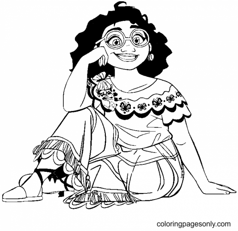 dolores coloring pages