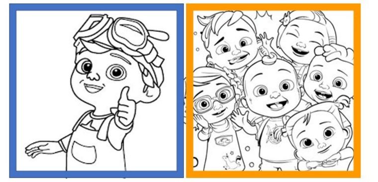 cocomelon birthday coloring pages