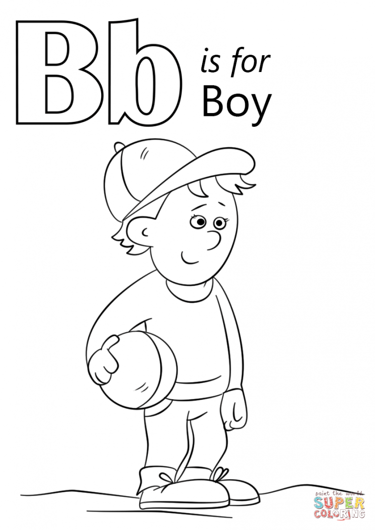 b is for coloring pages