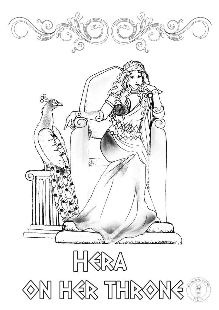 greek gods coloring page