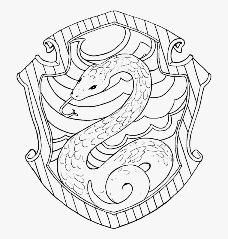 slytherin coloring pages