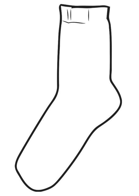 socks coloring pages