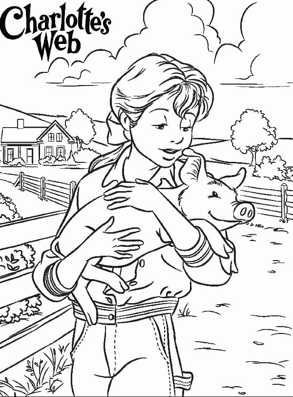 charlottes web coloring pages