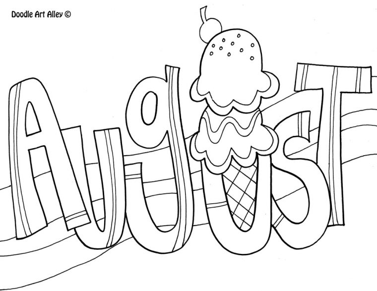 august coloring pages printable