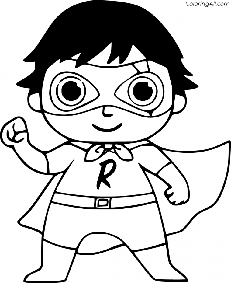 coloring sheet ryan’s world coloring pages