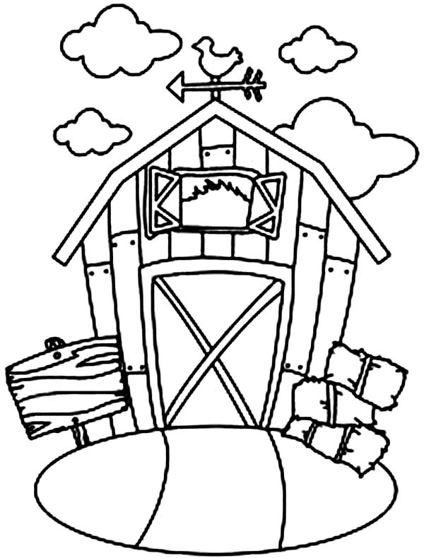 barns coloring pages