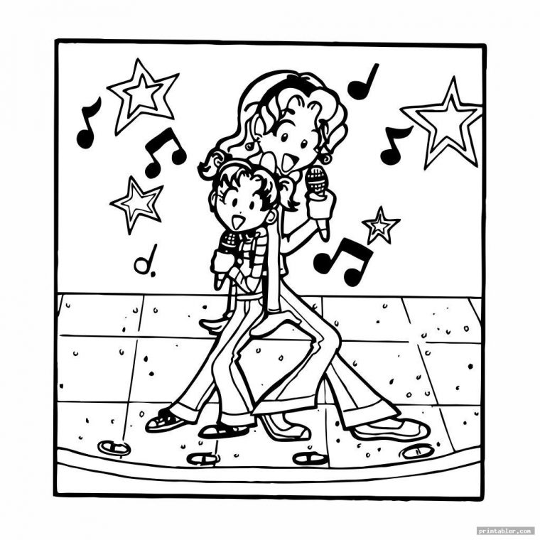 dork diaries coloring page