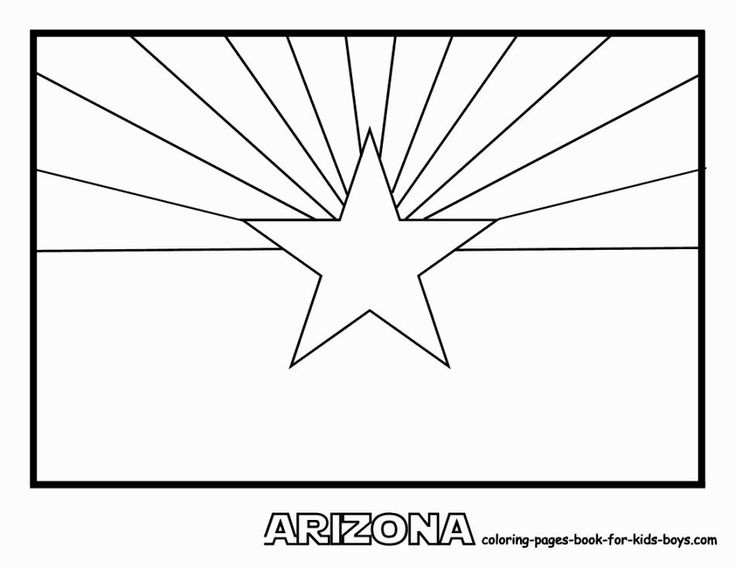 arizona coloring page