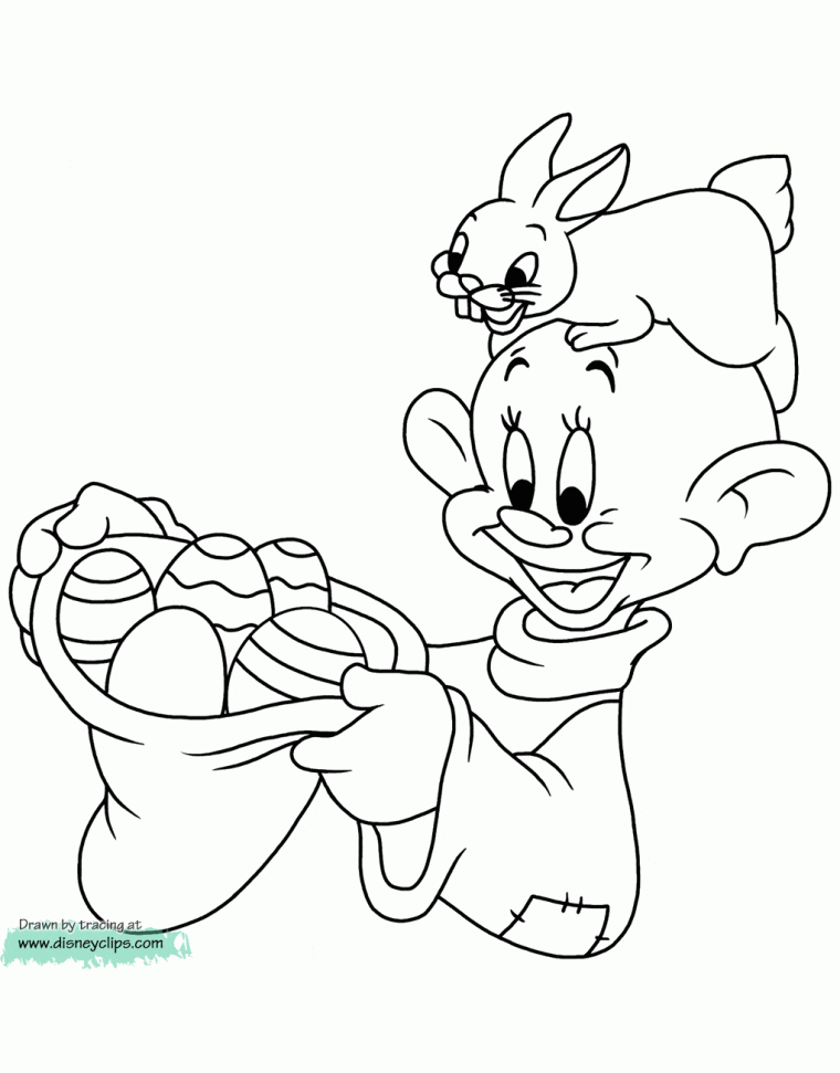 disney easter coloring page