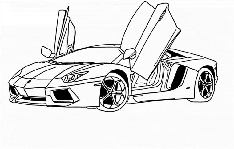 lambo coloring page