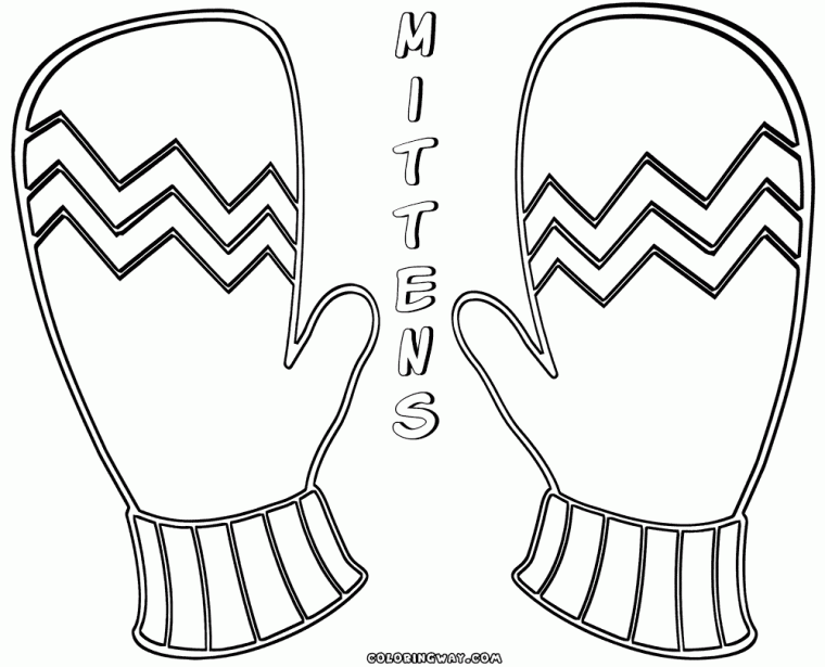 mitten coloring pages