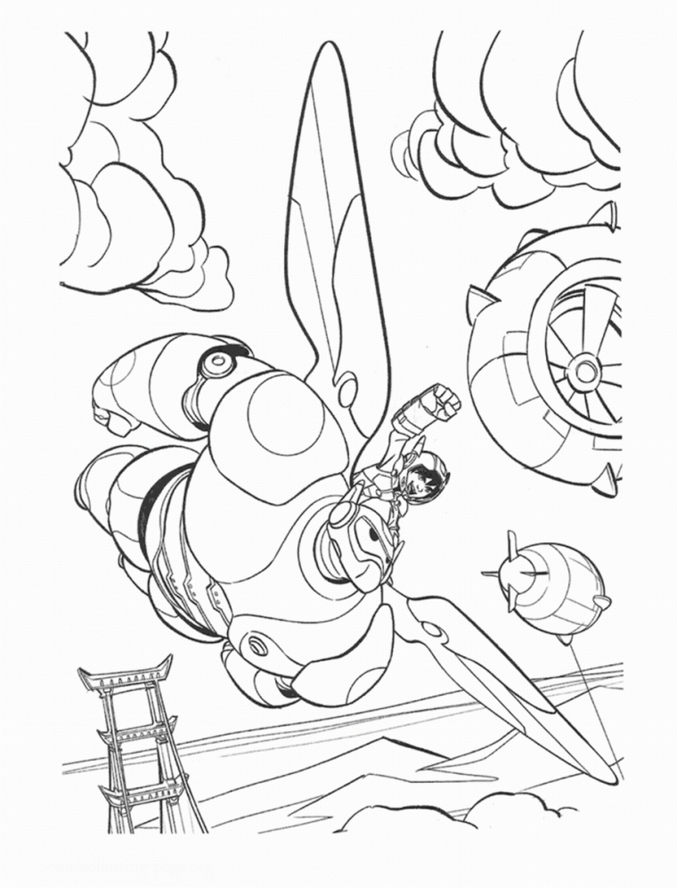 big hero six coloring pages