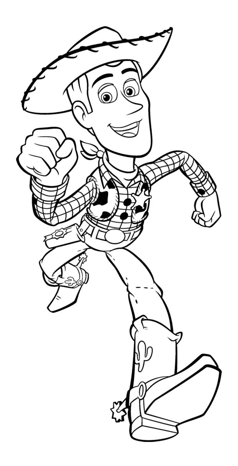 coloring page woody