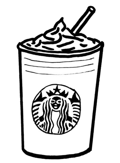 starbucks cup coloring page