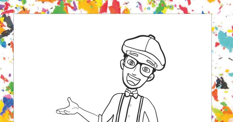 blippi coloring pages free