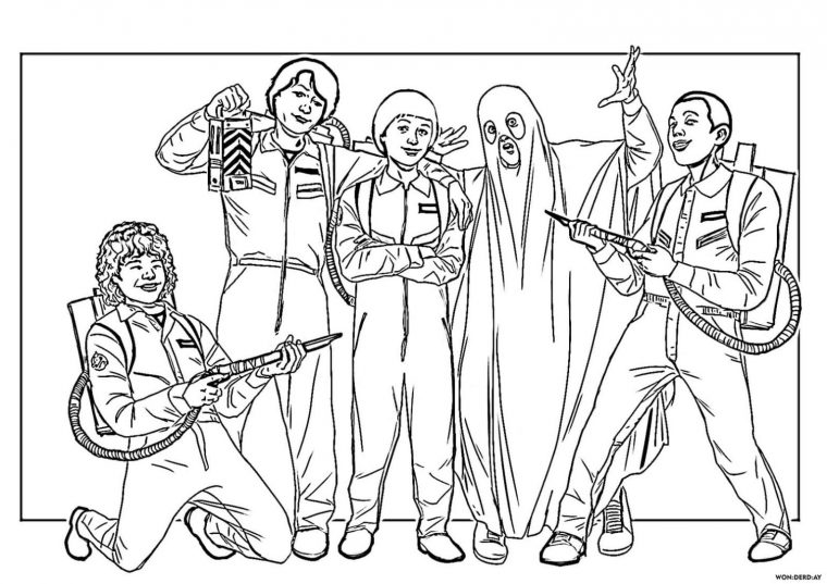 stranger things coloring pages mike