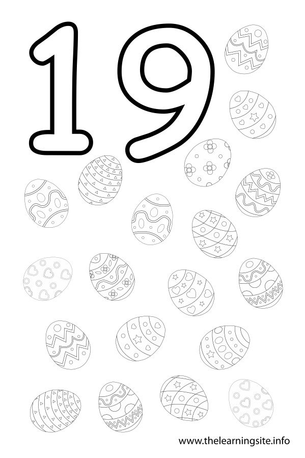 number 13 coloring page