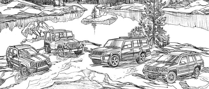 jeep gladiator coloring pages