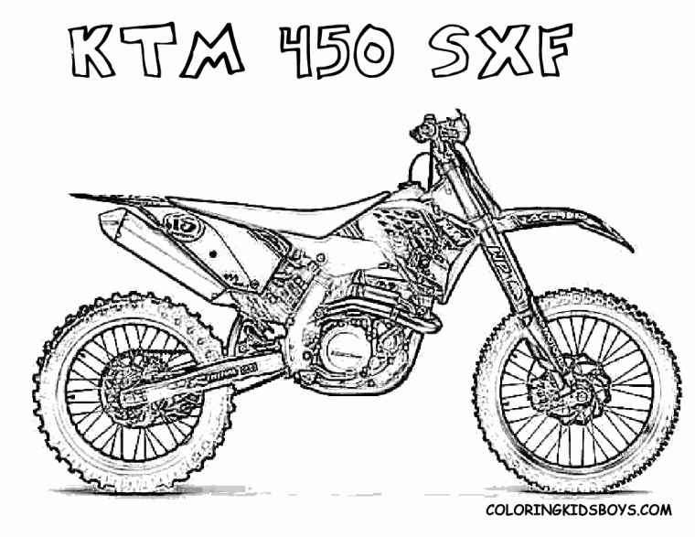 supercross dirt bike coloring pages
