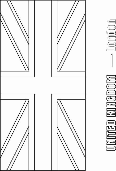 english flag coloring page