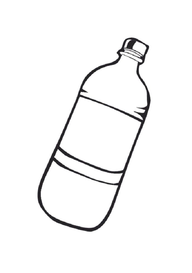 bottle coloring page