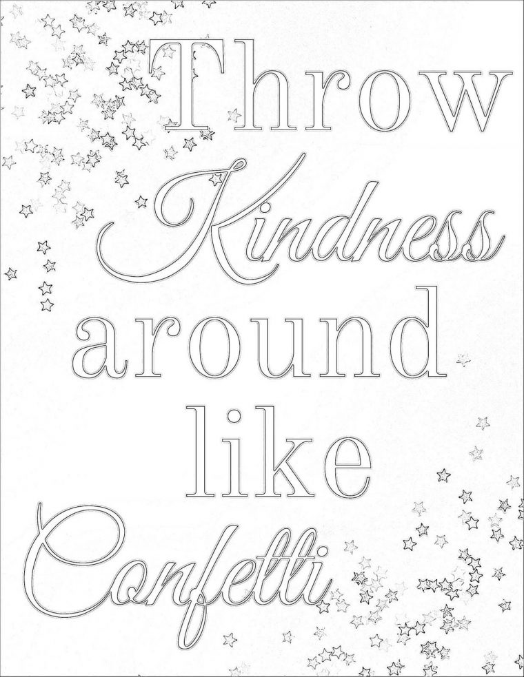 kindness coloring pages printable