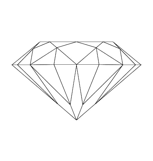 diamond shape coloring page