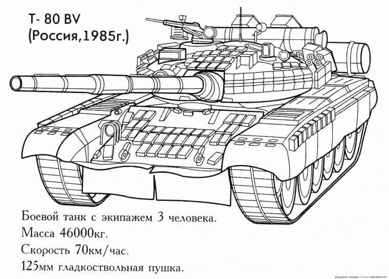 army tank coloring page