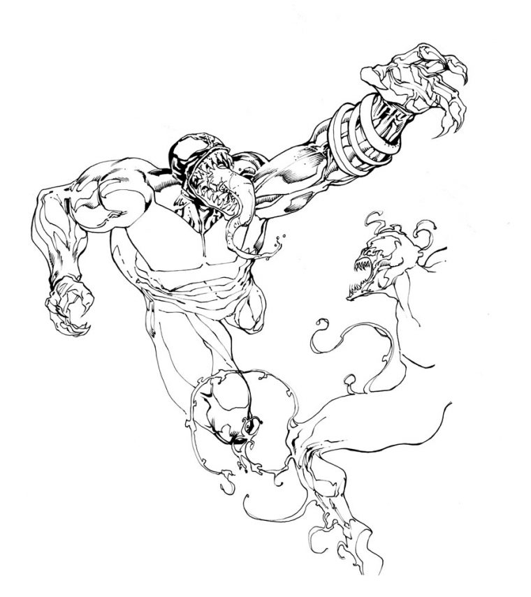 venom vs carnage coloring pages