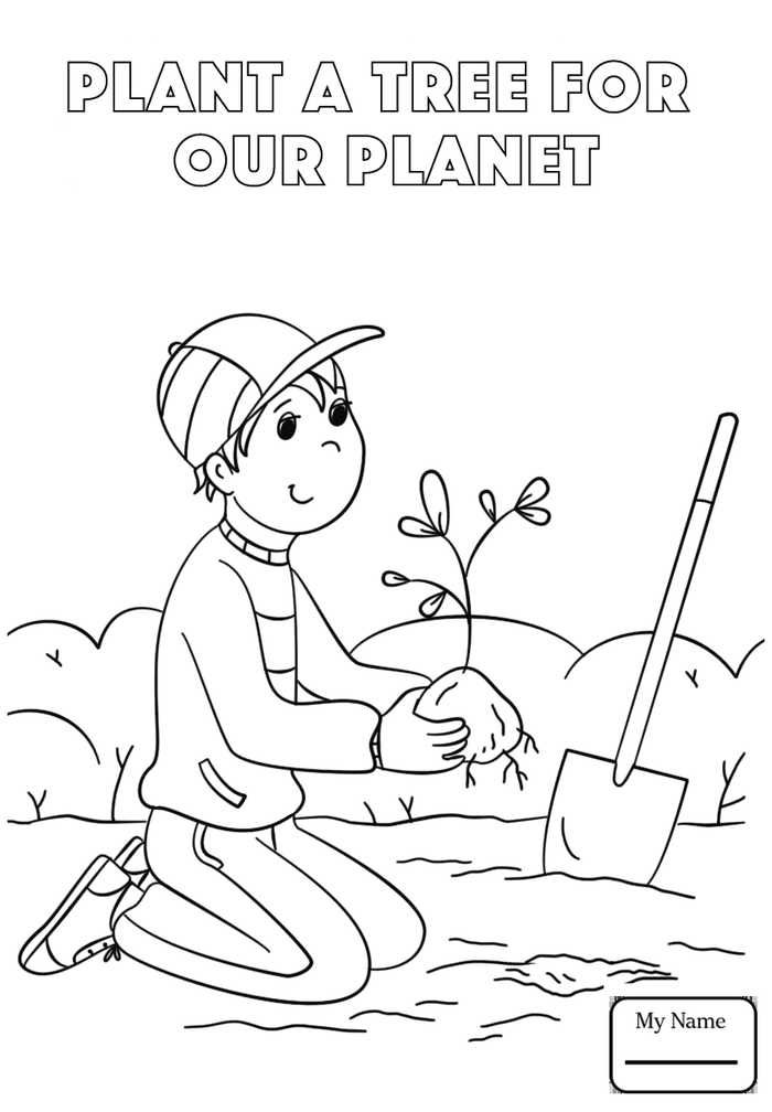 arbor day coloring pages