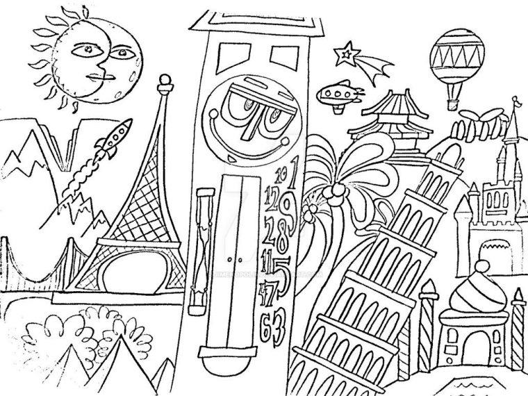 its a small world coloring pages