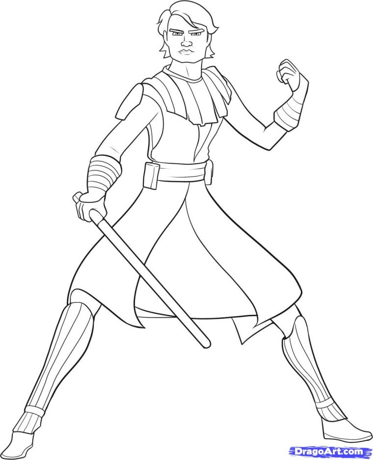 anakin coloring page