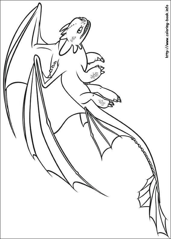 night fury dragon coloring pages