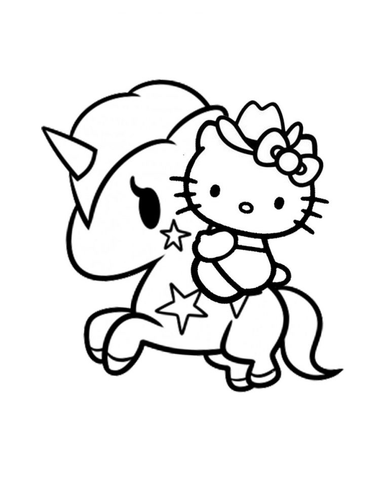 kittycorn coloring pages