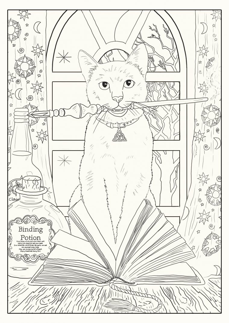 hocus pocus printable coloring pages