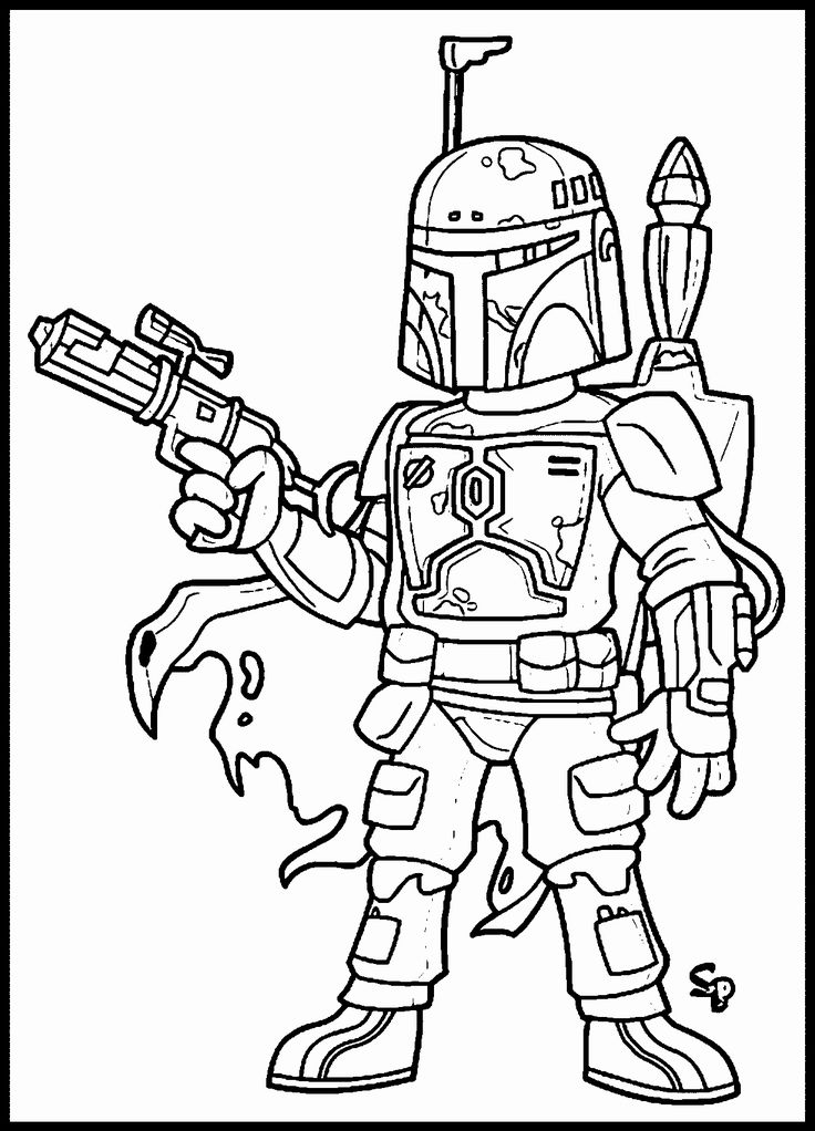 book of boba fett coloring pages